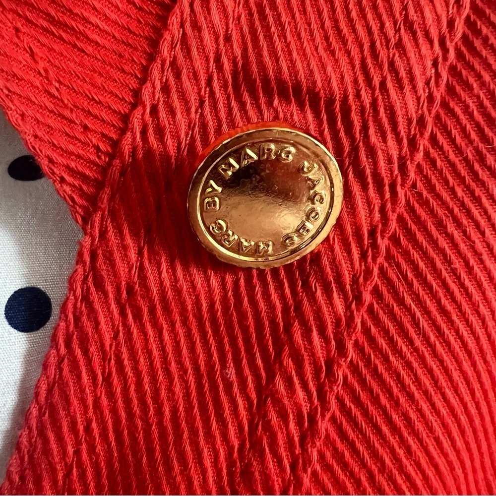 Marc By Marc Jacobs Open Back Red Mini Dress 8 - image 8